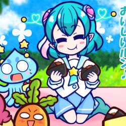 This is a pixiv picture whose title is おべんとおべんとうれしいルン！.