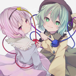 This is a pixiv picture whose title is 古明地姉妹.