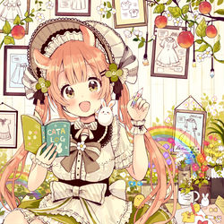 This is a pixiv picture whose title is お絵描き娘.