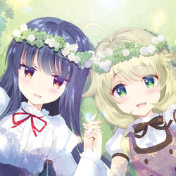 This is a pixiv picture whose title is 花冠.