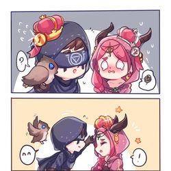 This is a pixiv picture whose title is Eli & Fiona.