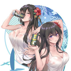 This is a pixiv picture whose title is 每天一杯 曲线动人.
