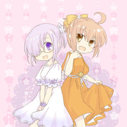 This is a pixiv picture whose title is マシュとぐだ子ちゃん.