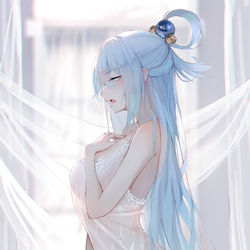 This is a pixiv picture whose title is Aqua.