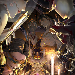 This is a pixiv picture whose title is ハンターの獲物.