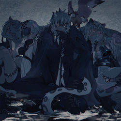 This is a pixiv picture whose title is 「怖いの？」.