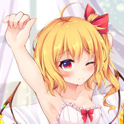 This is a pixiv picture whose title is 寝起きフランちゃん.