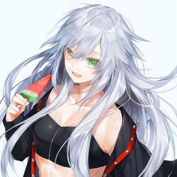 This is a pixiv picture whose title is スイカバーを食べる.
