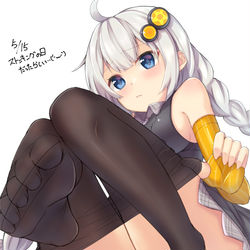 This is a pixiv picture whose title is ストッキングの日だったらしいので。.