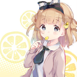 This is a pixiv picture whose title is レモン味.