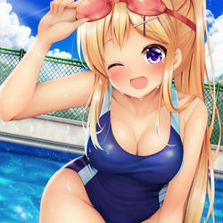This is a pixiv picture whose title is レッツスイミーング！！！.