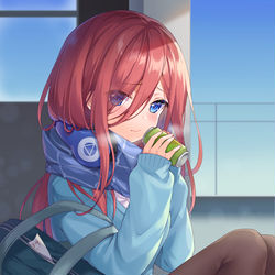 This is a pixiv picture whose title is 中野 三玖.