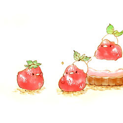 This is a pixiv picture whose title is おしゃれいちご.