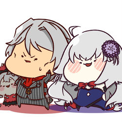 This is a pixiv picture whose title is もちり叔父サリエリと姪ジャンヌオルタ.