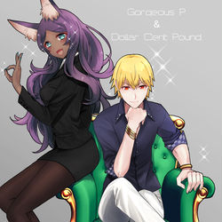 This is a pixiv picture whose title is ゴージャスP＆ドルセントポンド.