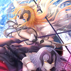 This is a pixiv picture whose title is Wジャンヌダルク.