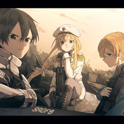 This is a pixiv picture whose title is 戦場.