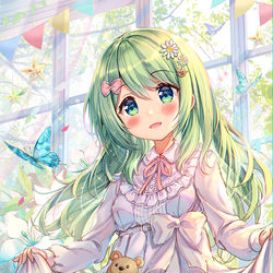 This is a pixiv picture whose title is かざちゃんハピバ！.