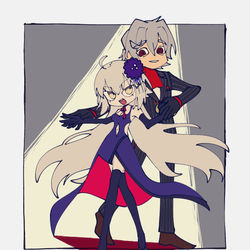 This is a pixiv picture whose title is (主に)おじさんと甥.