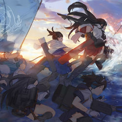 This is a pixiv picture whose title is Onward!.