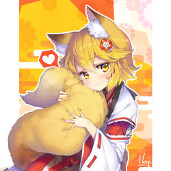 This is a pixiv picture whose title is 仙狐さん.