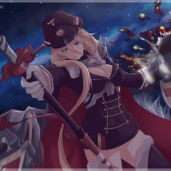 This is a pixiv picture whose title is KMS Bismarck.