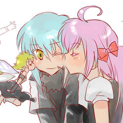 This is a pixiv picture whose title is 《転スラ》今日の落書き《キスの日》.