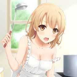 This is a pixiv picture whose title is エプロンいろはす.