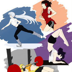 This is a pixiv picture whose title is Training.
