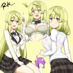 This is a pixiv picture whose title is 학교 레나.