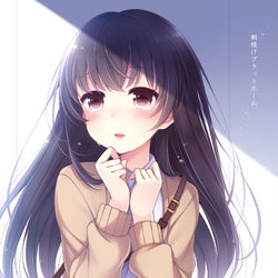 This is a pixiv picture whose title is 朝焼けプラットホーム.