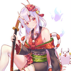 This is a pixiv picture whose title is 百鬼あやめちゃん.