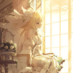 This is a pixiv picture whose title is Melancholy.