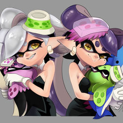 This is a pixiv picture whose title is シオカラーズ×ぬいぐるみ.