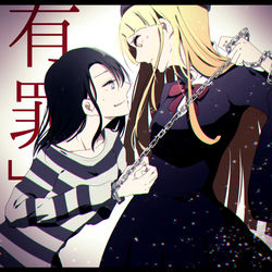 This is a pixiv picture whose title is 有罪！.