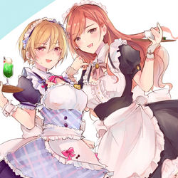 This is a pixiv picture whose title is じゅりなつメイド.