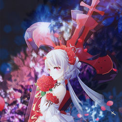 This is a pixiv picture whose title is 初拥♡花嫁.