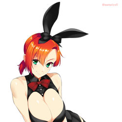 This is a pixiv picture whose title is バニーガールなブーディカママ🥰.