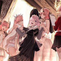 This is a pixiv picture whose title is リビングコーラルの社交レッスン.