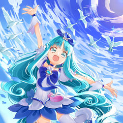 This is a pixiv picture whose title is キュアマリン.
