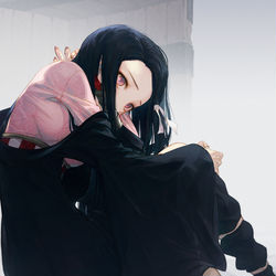 This is a pixiv picture whose title is 禰豆子.