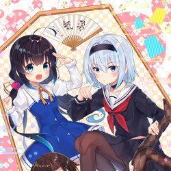 This is a pixiv picture whose title is ☗あい&天衣&銀子詰め☖.