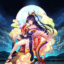 This is a pixiv picture whose title is 輝夜姫.