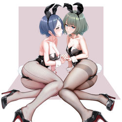 This is a pixiv picture whose title is ミステリアスバニーズ.