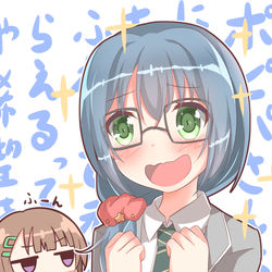 This is a pixiv picture whose title is 語る六花と明日香ちゃん.