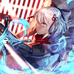 This is a pixiv picture whose title is 沖田オルタ.