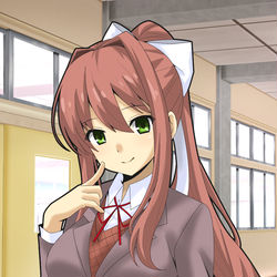 This is a pixiv picture whose title is ドキドキ文芸部その２　モニカ.