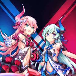 This is a pixiv picture whose title is ロザリア＆リリア.