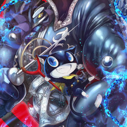 This is a pixiv picture whose title is モナ&ゾロ.