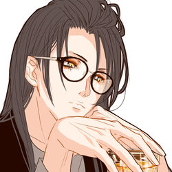This is a pixiv picture whose title is 次郎太刀さんと眼鏡.